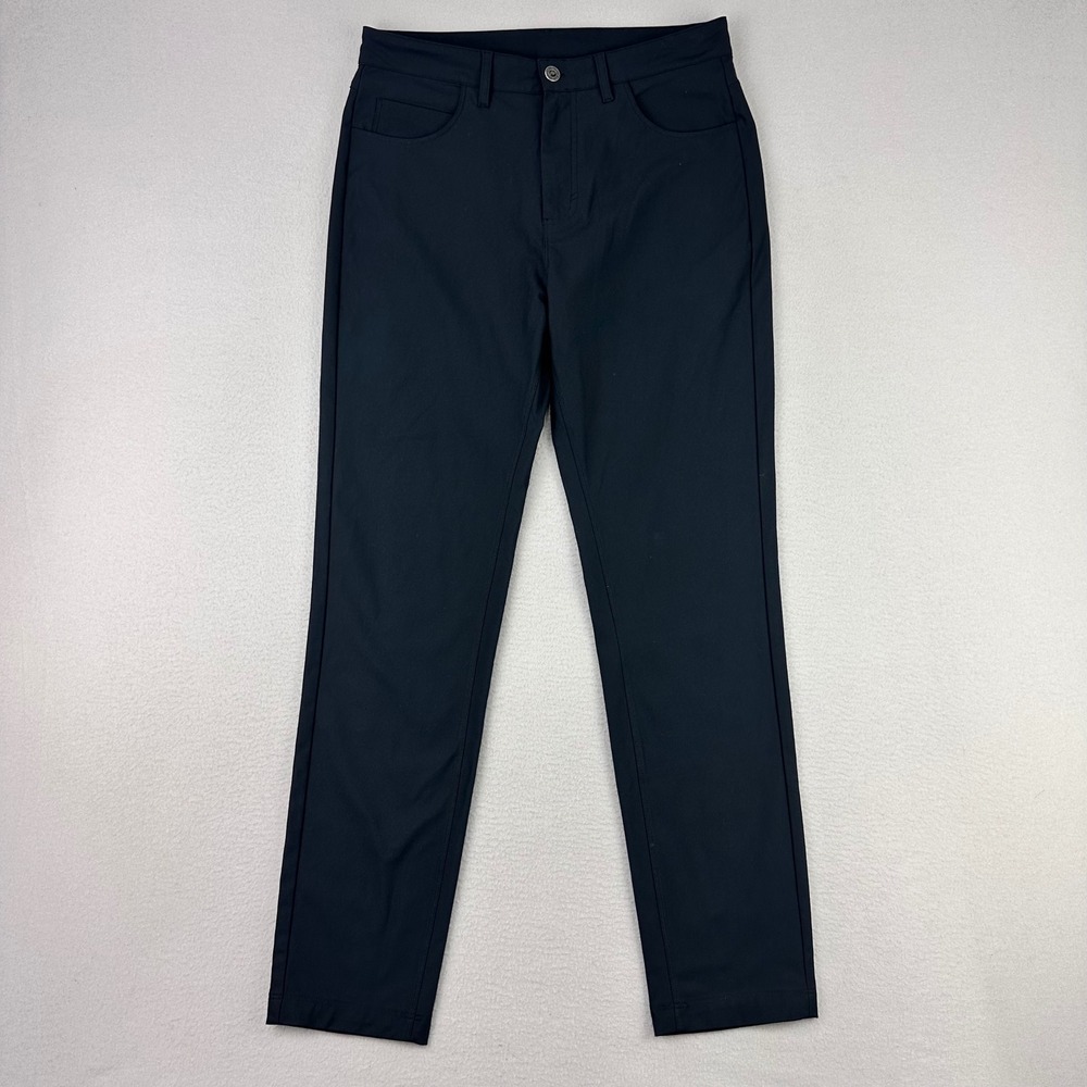 Fabletics The Only Pants Mens 30x32 Black Performance Stretch Golf Chinos Preppy
